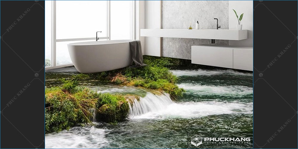 gạch lát nhà tắm 3d