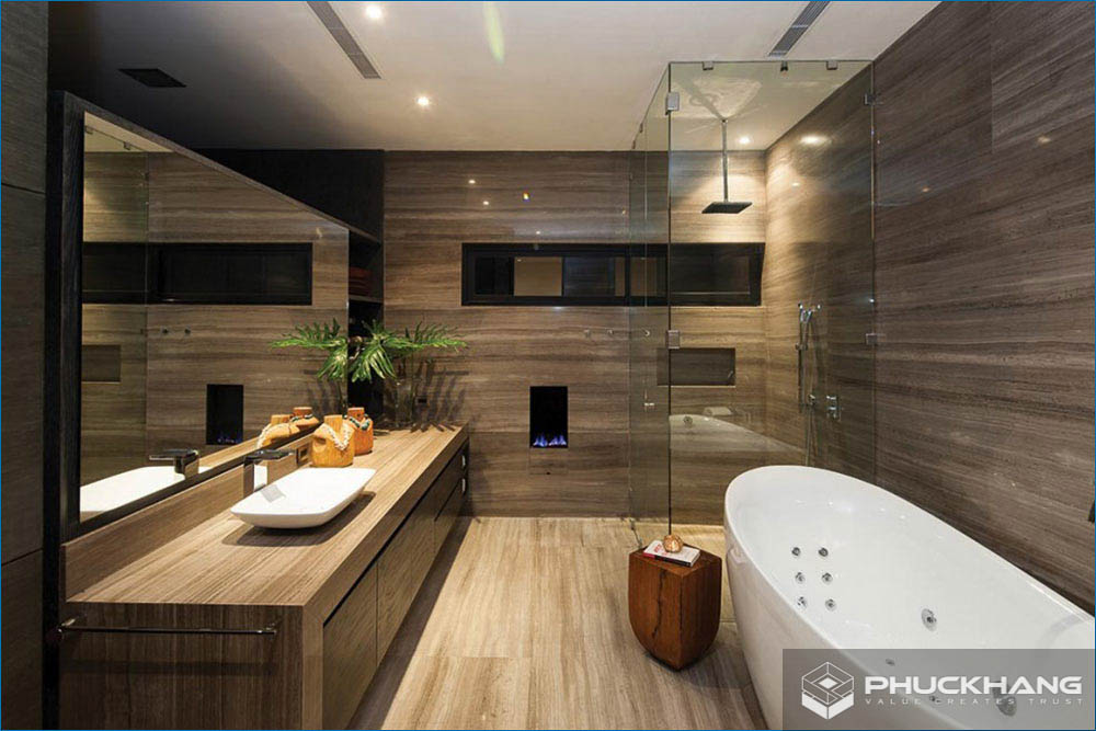 gạch lát nền nhà tắm giả gỗ