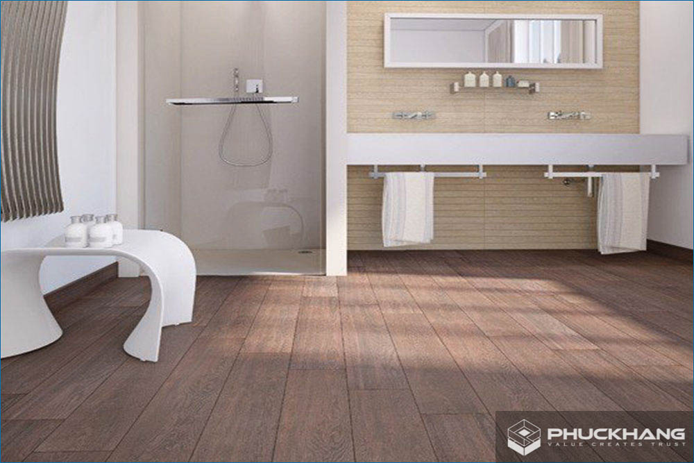 gạch lát nền nhà tắm giả gỗ