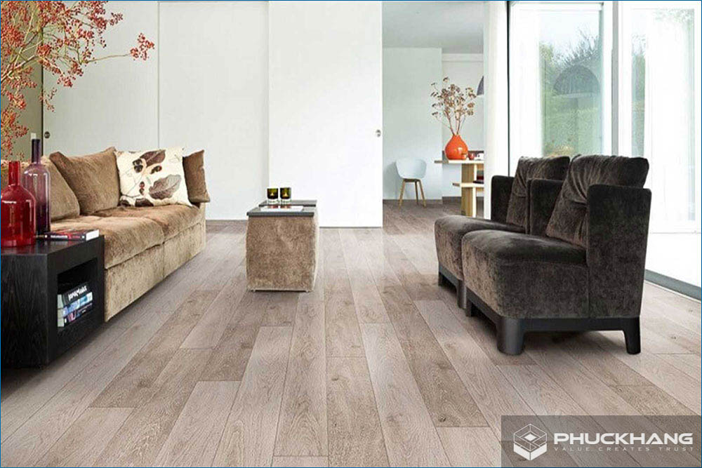 mẫu gạch lát phòng khách đẹp giả gỗ