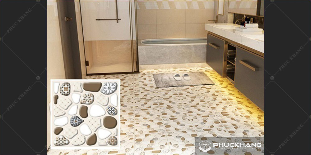 gạch sỏi lát nền nhà tắm