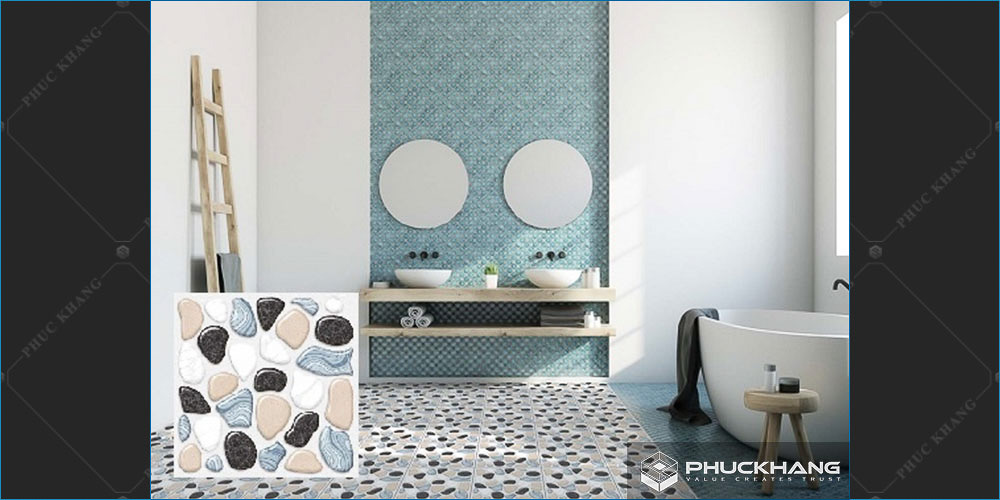 gạch sỏi lát nền nhà tắm