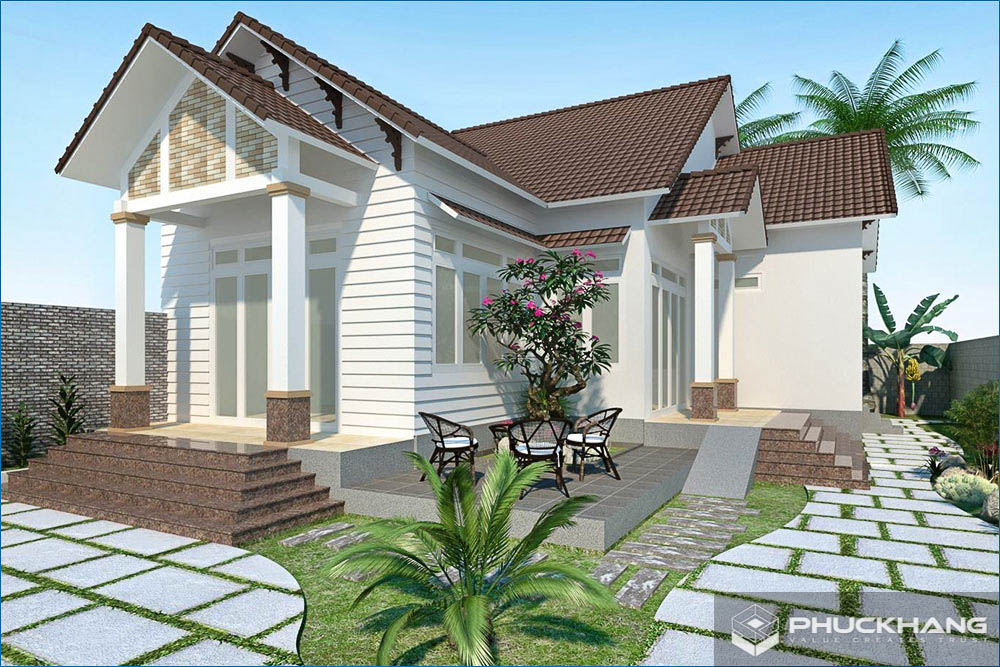 Mẫu mặt tiền nhà cấp 4 ngang 5m