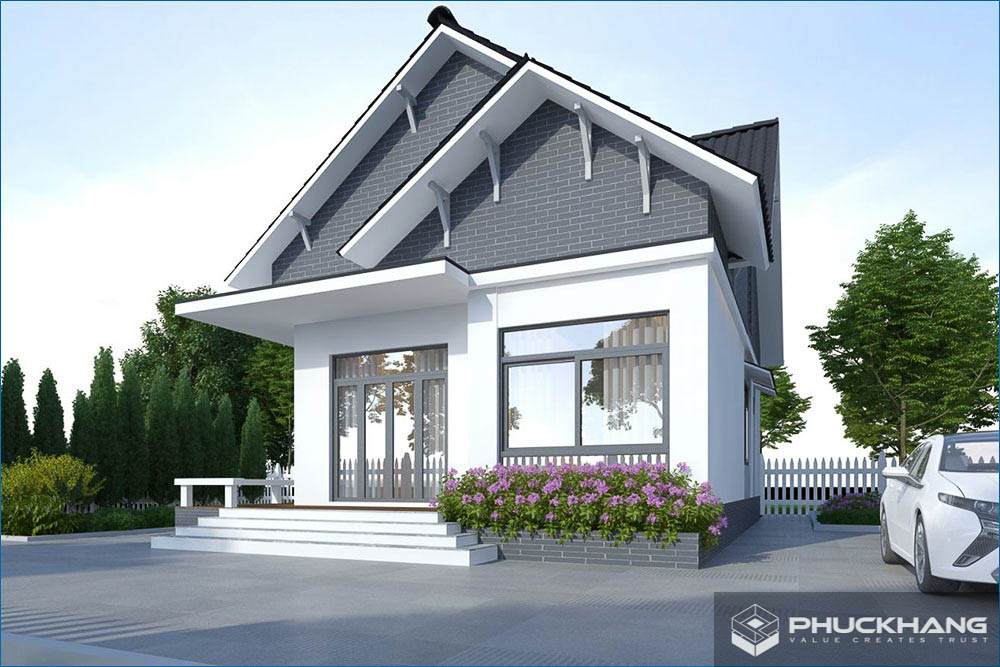 Mẫu mặt tiền nhà cấp 4 ngang 5m