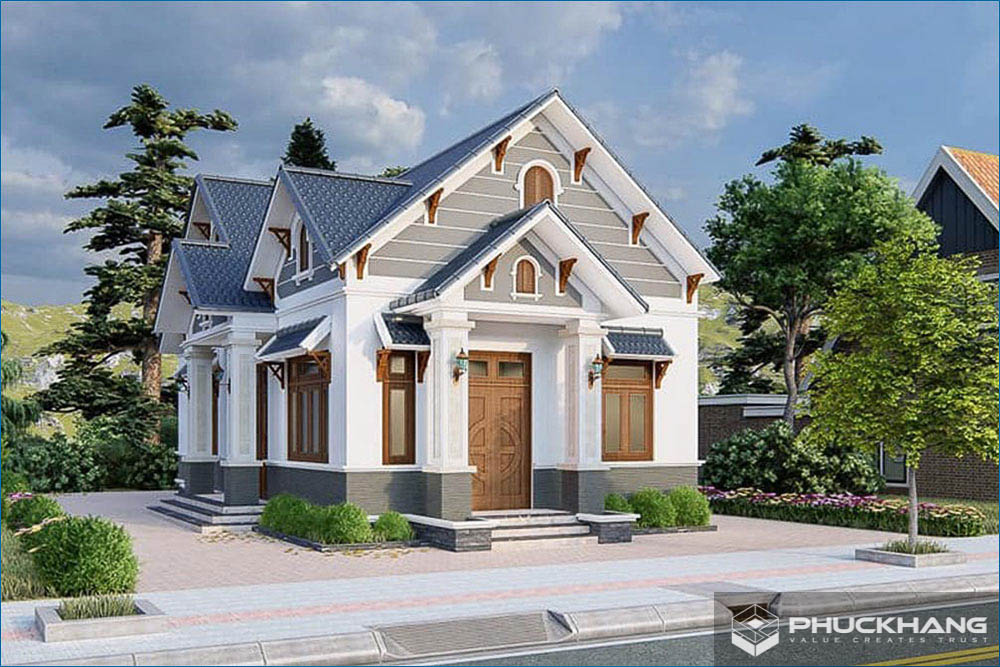 Mẫu mặt tiền nhà cấp 4 ngang 8m