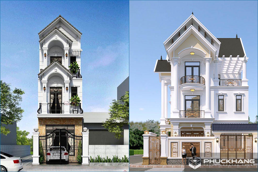 mẫu nhà 3 tầng mái thái đẹp