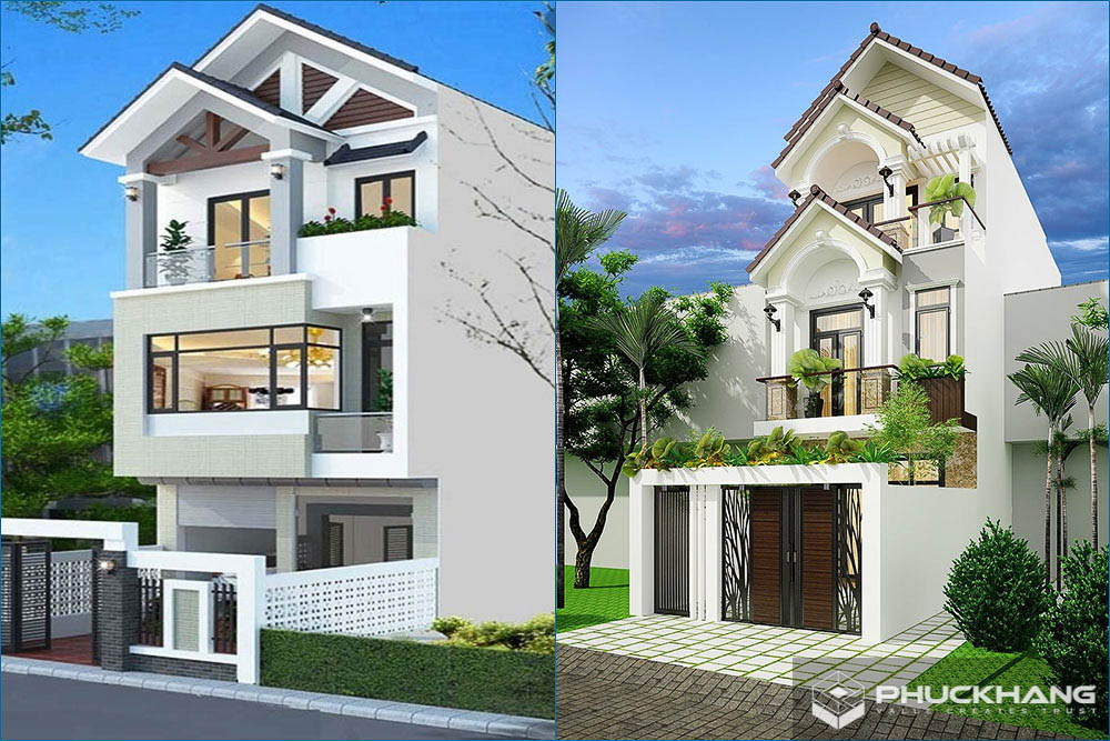 mẫu nhà 3 tầng mái thái đẹp