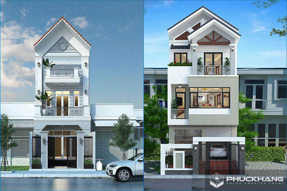 mẫu nhà 3 tầng mái thái đẹp