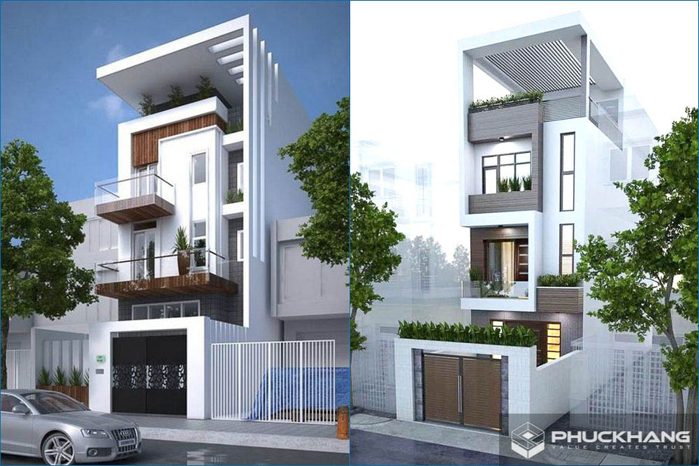 mẫu nhà 4 tầng hiện đại đẹp