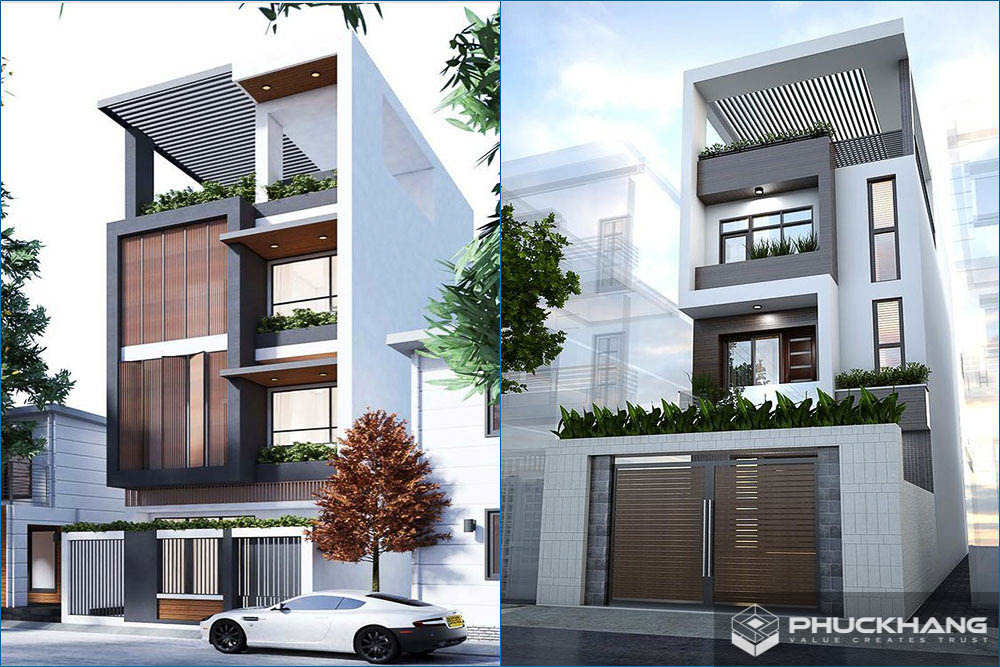 mẫu nhà 4 tầng hiện đại đẹp