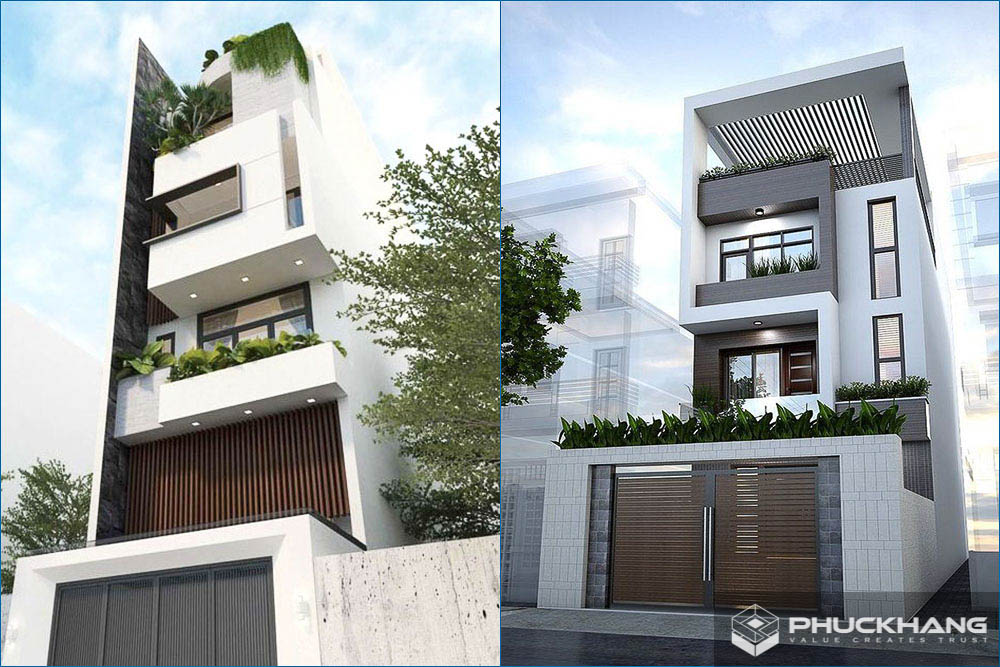 mẫu nhà 4 tầng hiện đại đẹp