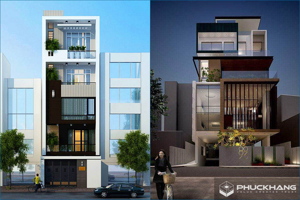 mẫu nhà 5 tầng hiện đại đẹp