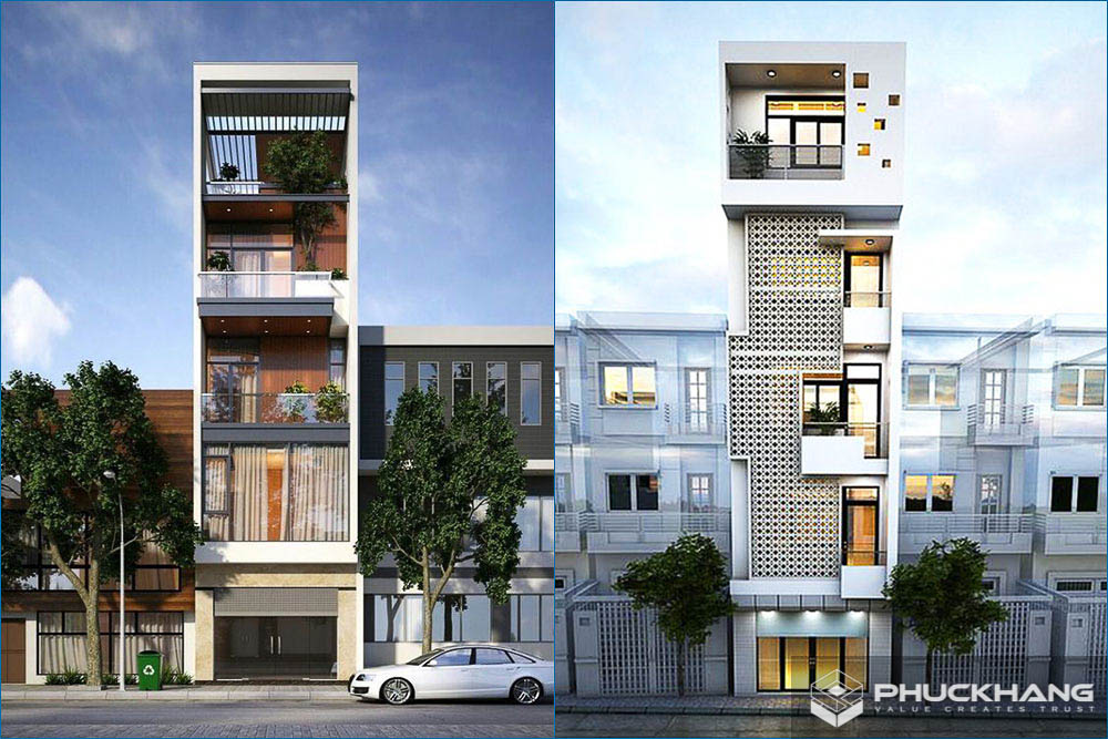 mẫu nhà 5 tầng hiện đại đẹp
