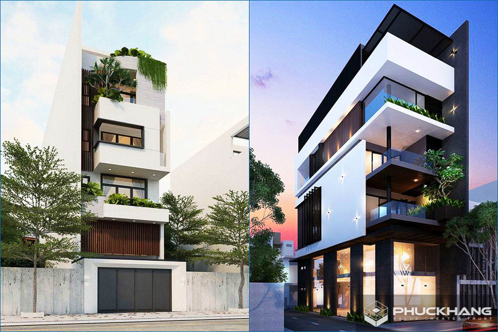 mẫu nhà 5 tầng hiện đại đẹp