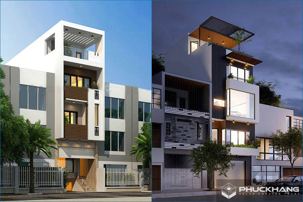 mẫu nhà 5 tầng hiện đại đẹp