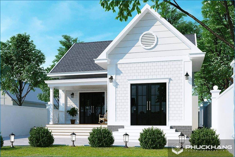 mẫu nhà cấp 4 đẹp 5x20 mái thái