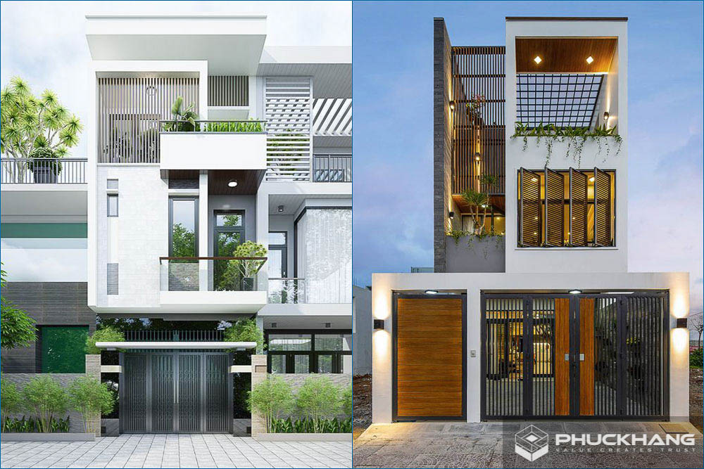 mẫu nhà phố hiện đại 3 tầng