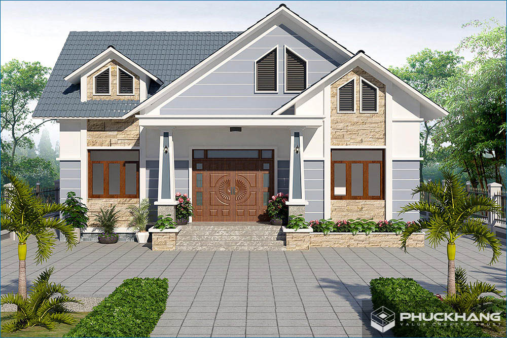 mẫu sân vườn đẹp nhà cấp 4