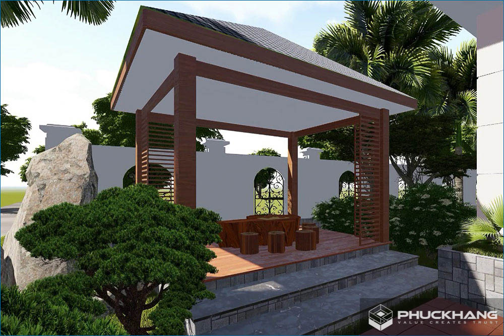 mẫu sân vườn đẹp nhà cấp 4