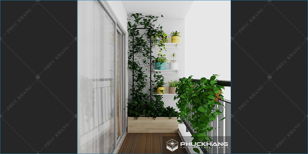 tiểu cảnh ban công không gian hẹp