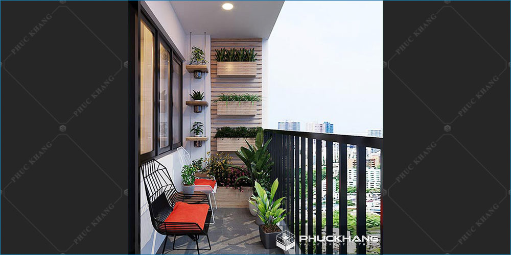 tiểu cảnh ban công không gian hẹp