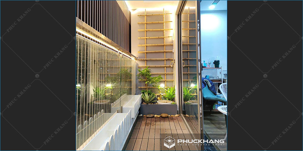 tiểu cảnh ban công không gian hẹp