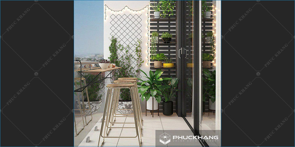 tiểu cảnh ban công không gian hẹp