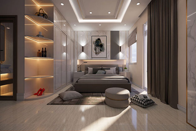hoàn thiện nội thất nhà phố 5x20 phan kim y