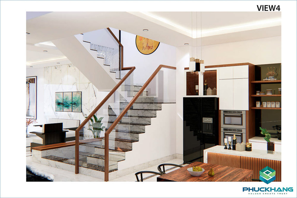 hoàn thiện nhà phố hiện đại