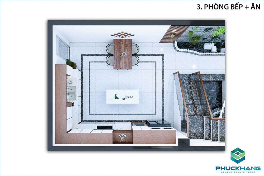 hoàn thiện nhà phố hiện đại