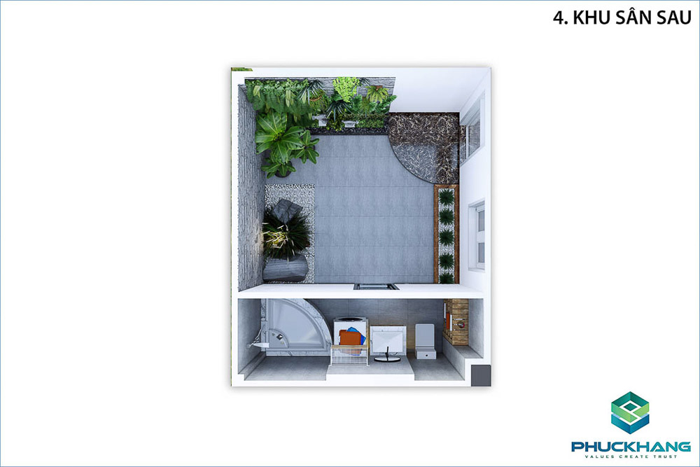 hoàn thiện nhà phố hiện đại