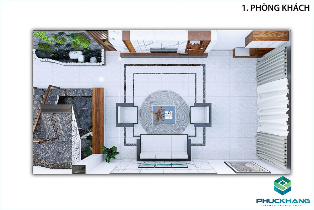hoàn thiện nhà phố hiện đại