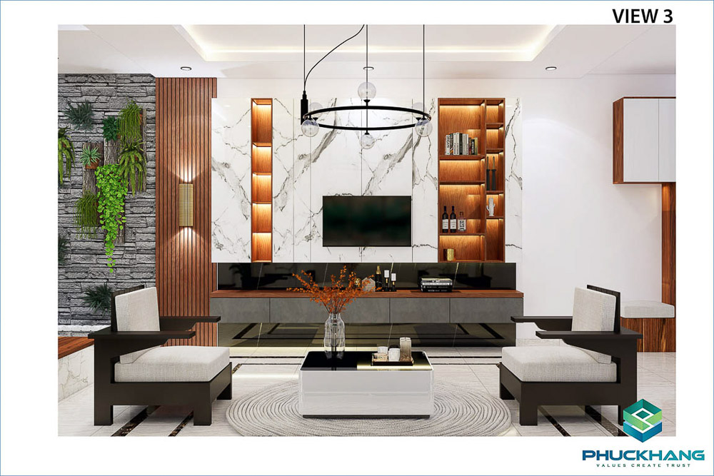 hoàn thiện nhà phố hiện đại